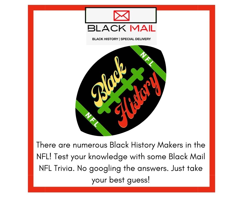 Picture of black football with "Black History" on the front.